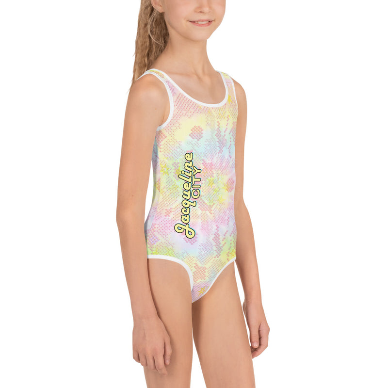 Buy Lucky Brand kids girl allover print one piece swimsuit pink