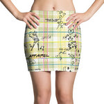 Yellow "Pretty in Plaid" Mini Skirt