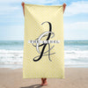 Premium Beach Towel in Lovely Lemon